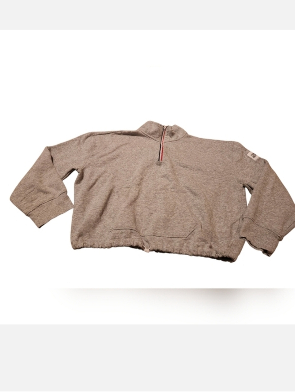 Women’s XL Tommy Hilfiger Sport Gray Quarter-Zip Mock-Neck Sweatshirt